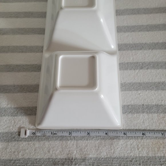 Crate and Barrel Divided Melamine Serving Tray - Picture 9 of 9